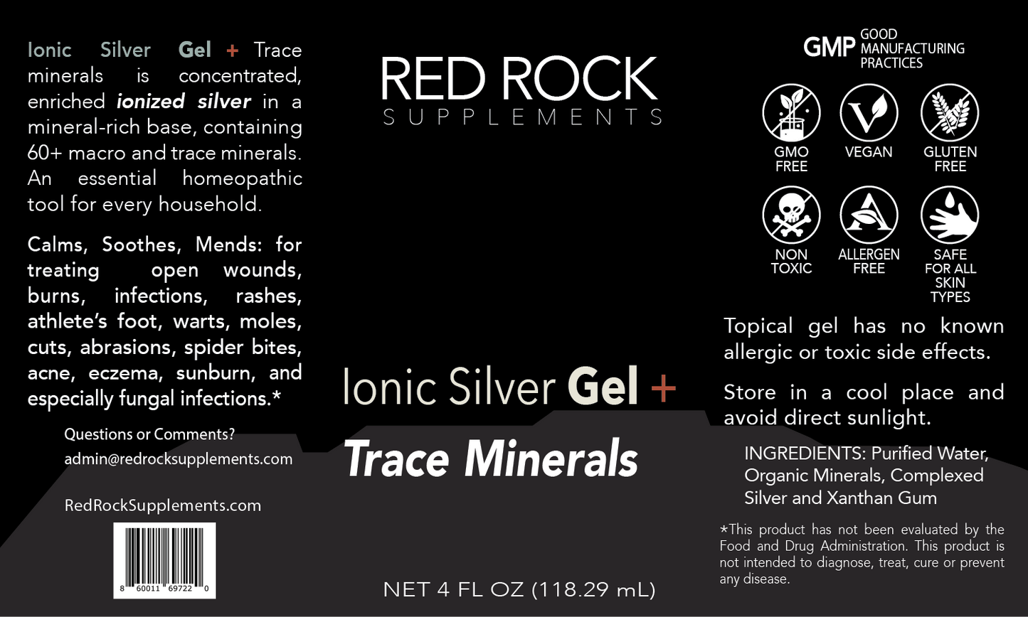 Ionic Silver GEL + Trace Minerals (4oz)