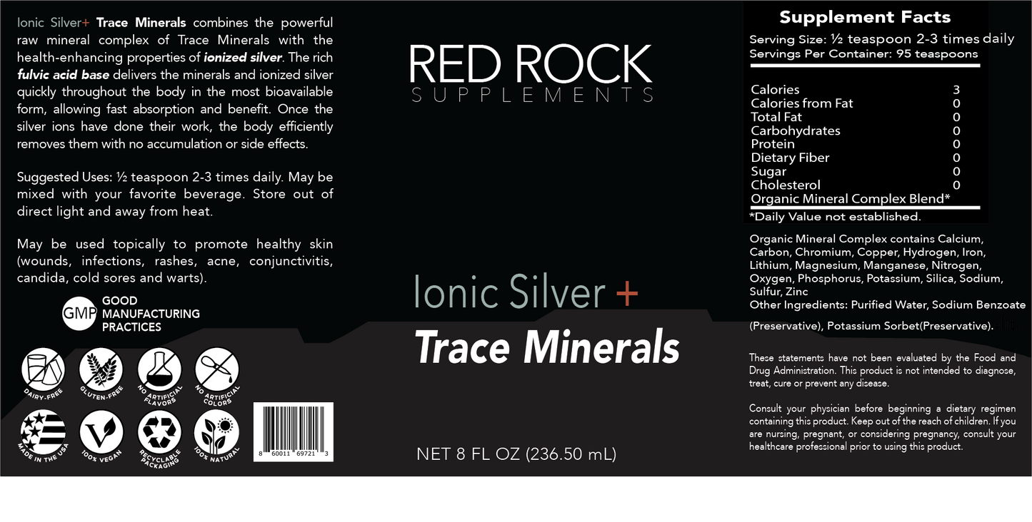 Ionic Silver + Trace Minerals (8oz)